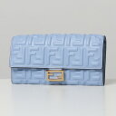 FENDI フェンディ 8M0251 AAJD CONTINENTAL WALLET レザー 二つ折り長財布 FFロゴ 型押し F1CCB レディース