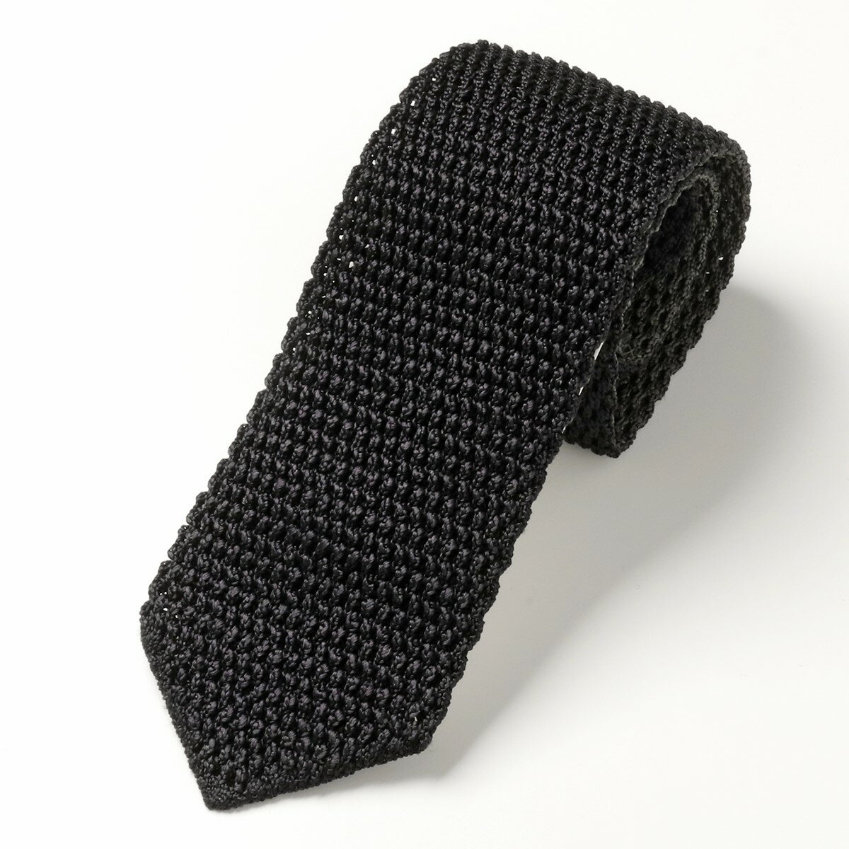 TOM FORD トムフォード 9TF81 1MA ネクタイ ニットタイ シルクニット 無地 A メンズのサムネイル