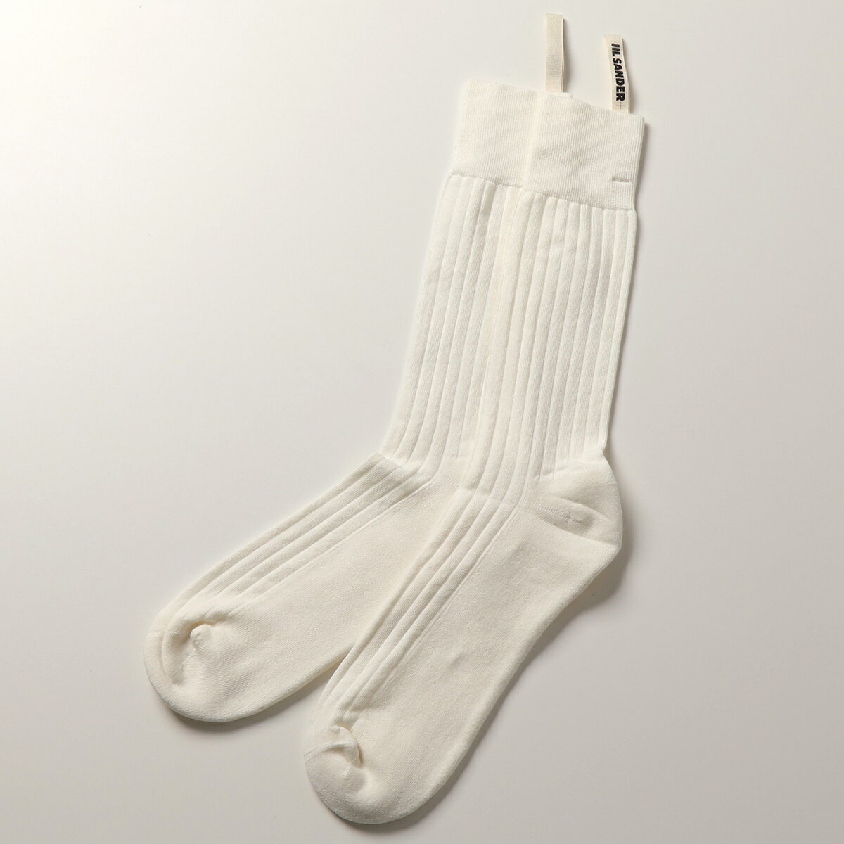 JIL SANDER+ ジルサンダー プラス JPUR758510 MRY24808 【1枚単品】 ロゴタブ リブ ソックス 靴下 100 メンズのサムネイル