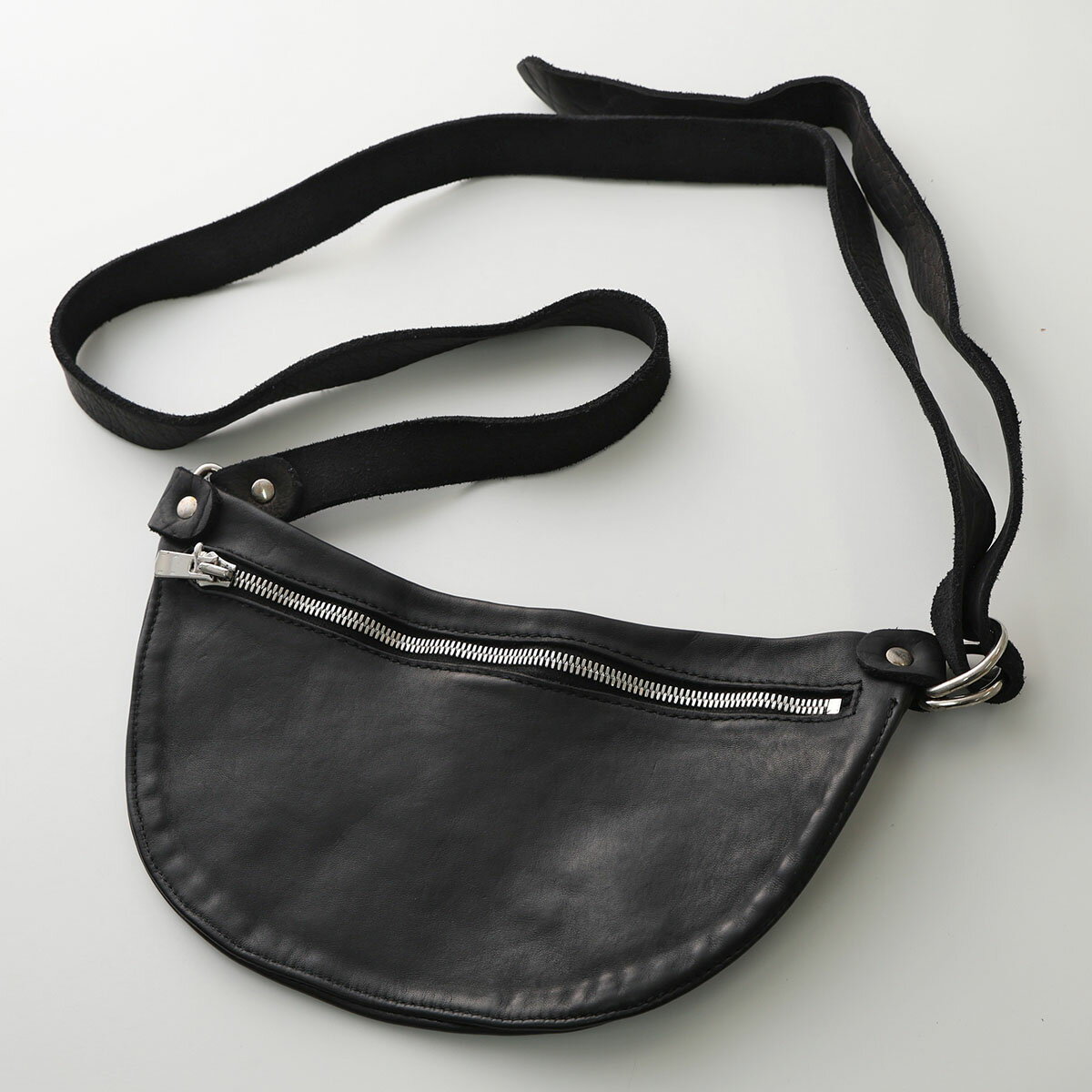 【最大2万円OFFクーポン対象・11/29～12/1限定】GUIDI グイディ ショルダーバッグ soft horse full grain SMALL LEATHER BELT BAG ソフトホースレザー スモール ベルトバッグ Q100 メンズ 鞄 BLKT