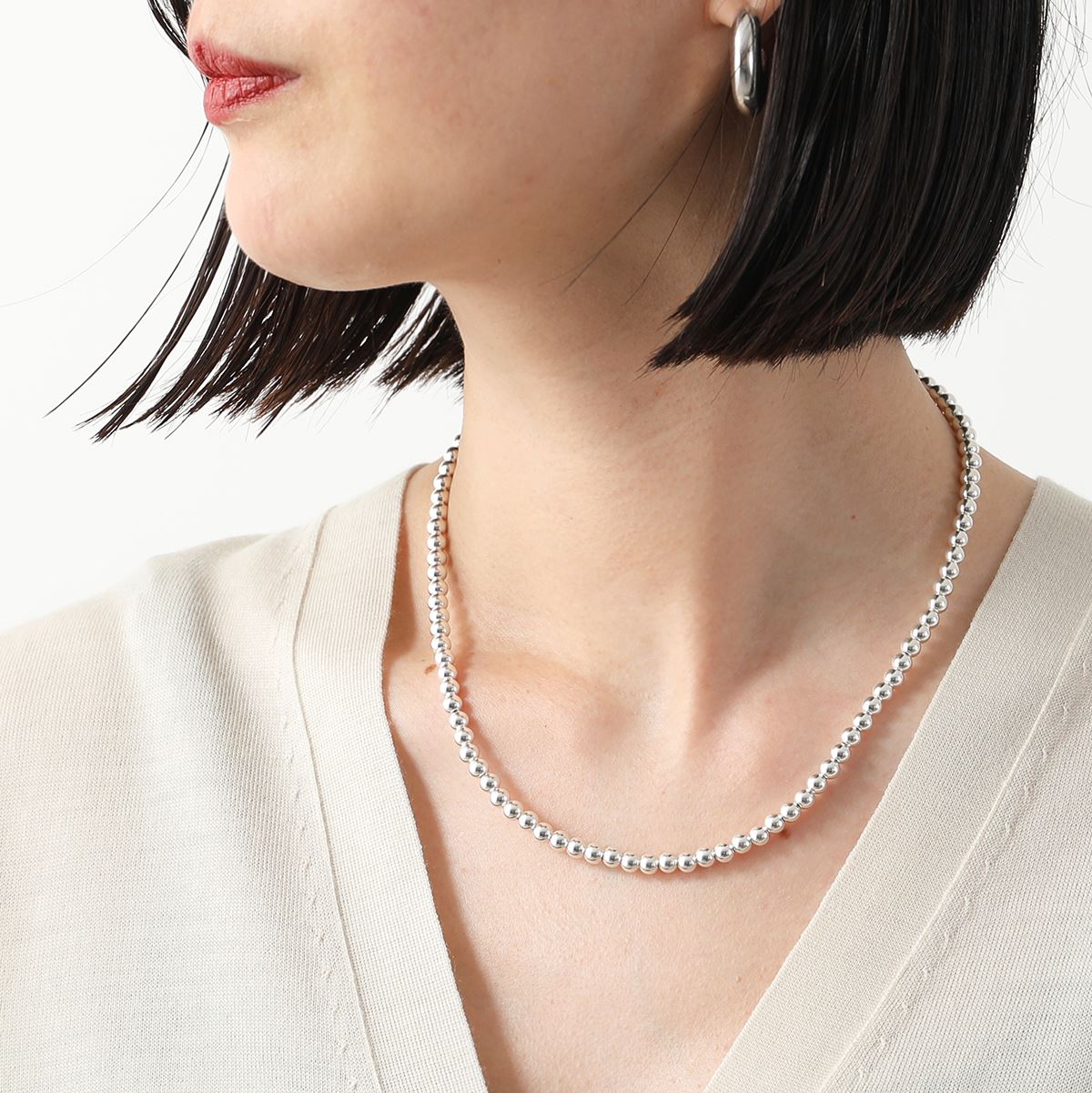 HARPO ハルポ Boule Necklace 18/5 45cm/18inch/5mm ボール ネックレス アクセサリー ナバホパール シルバー レディース