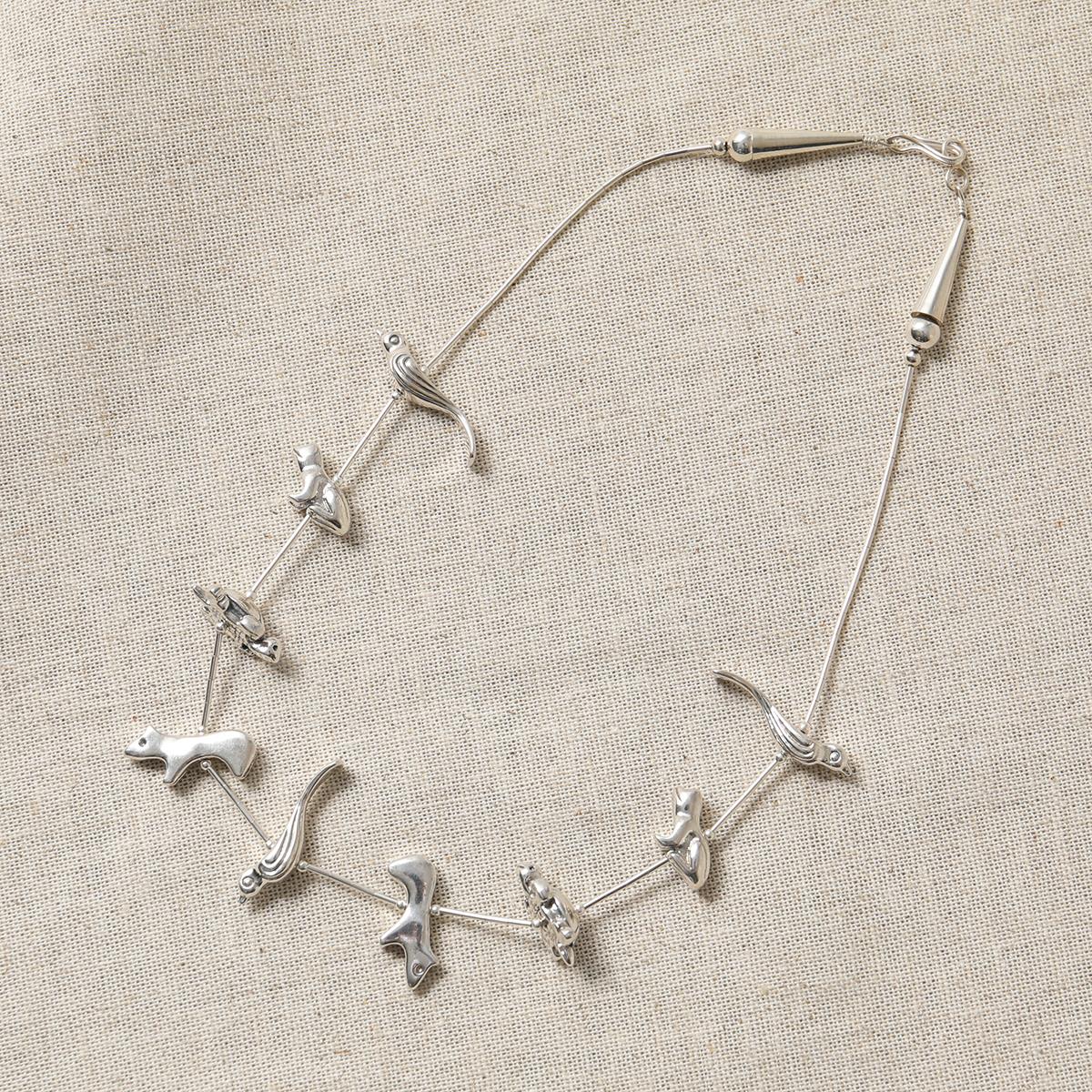 HARPO ハルポ Fetish Necklace 40cm/16inch/9 BIG ANIMALS フェティッシュ ネックレス アクセサリー アニマル シルバー レディースのサムネイル