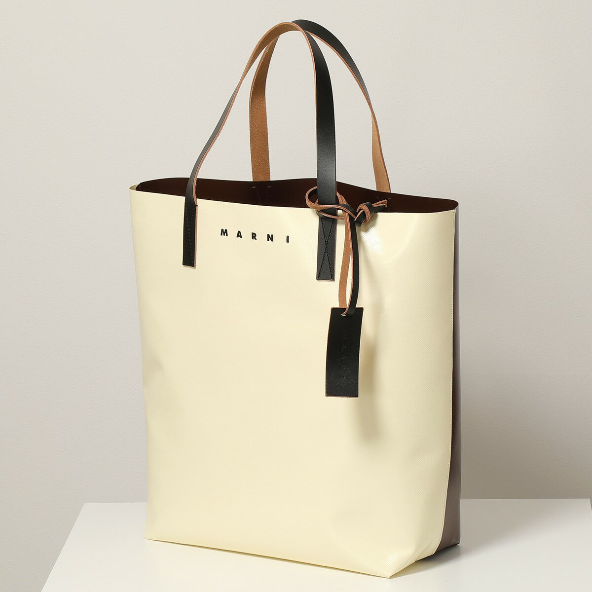 MARNI マルニ SHMQ0000A3 P3572 PVC TRIBECA バイカラー トートバッグ ショッピングバッグ 鞄 Z2O12 メンズのサムネイル