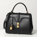 セリーヌ ハンドバッグ（レディース） CELINE セリーヌ 188003BEY.38NO Small 16 セーズ スモール レザー ハンドバッグ ショルダーバッグ 鞄 Black レディース