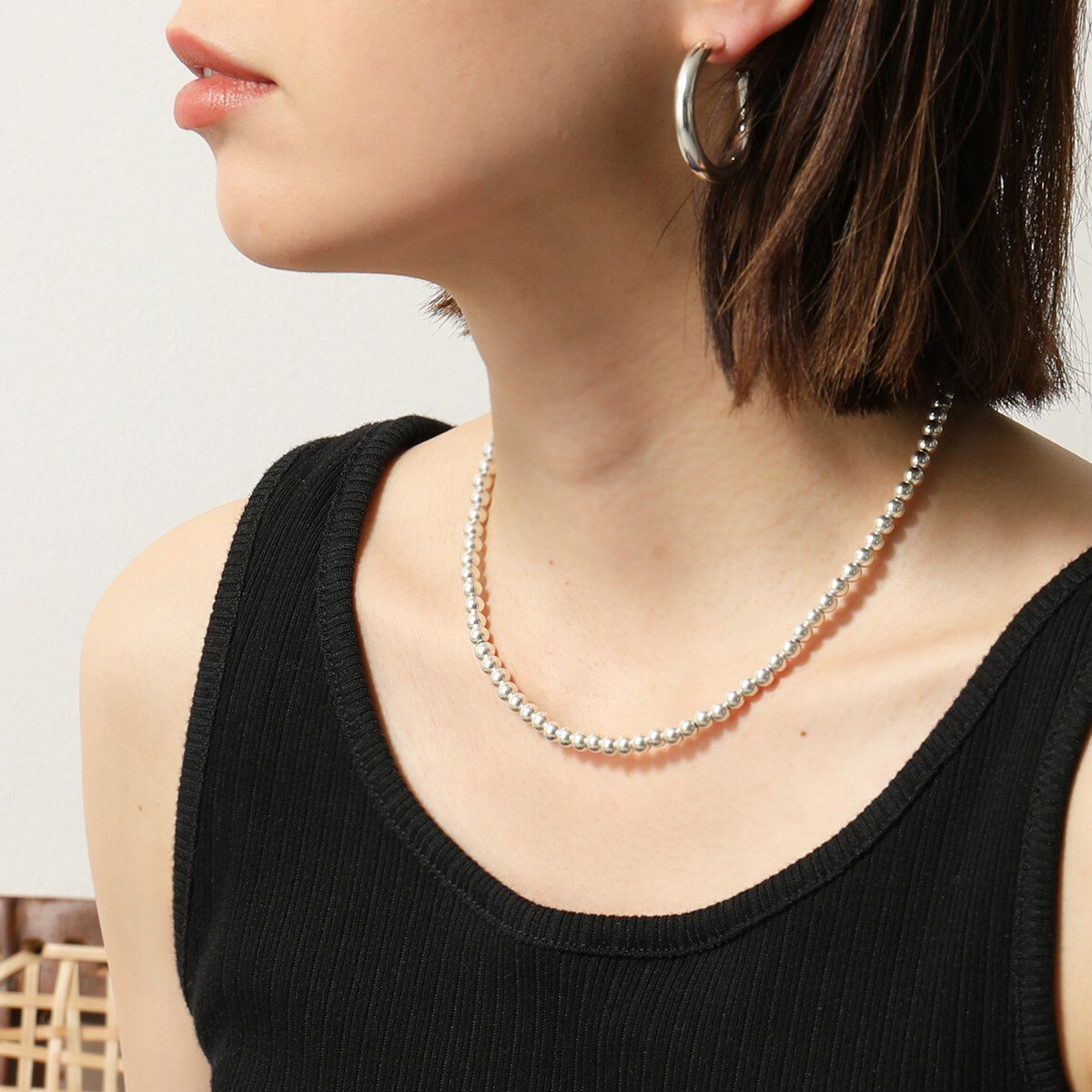 HARPO ハルポ Boule Necklace 16/5 40.5cm/16inch/5mm ボール ネックレス アクセサリー ナバホパール シルバー レディース