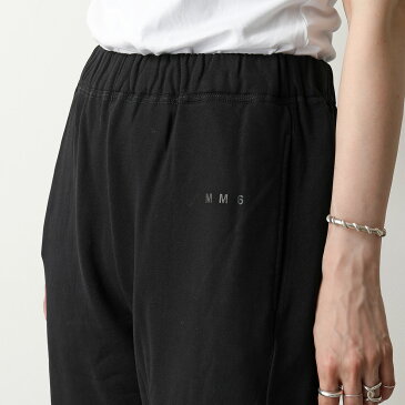 【エントリーでポイント最大9倍!25日18時〜23時59まで】MM6 Maison Margiela エムエムシックス メゾンマルジェラ S52KA0323 S25337 ロゴ スウェットパンツ スリット 900 レディース