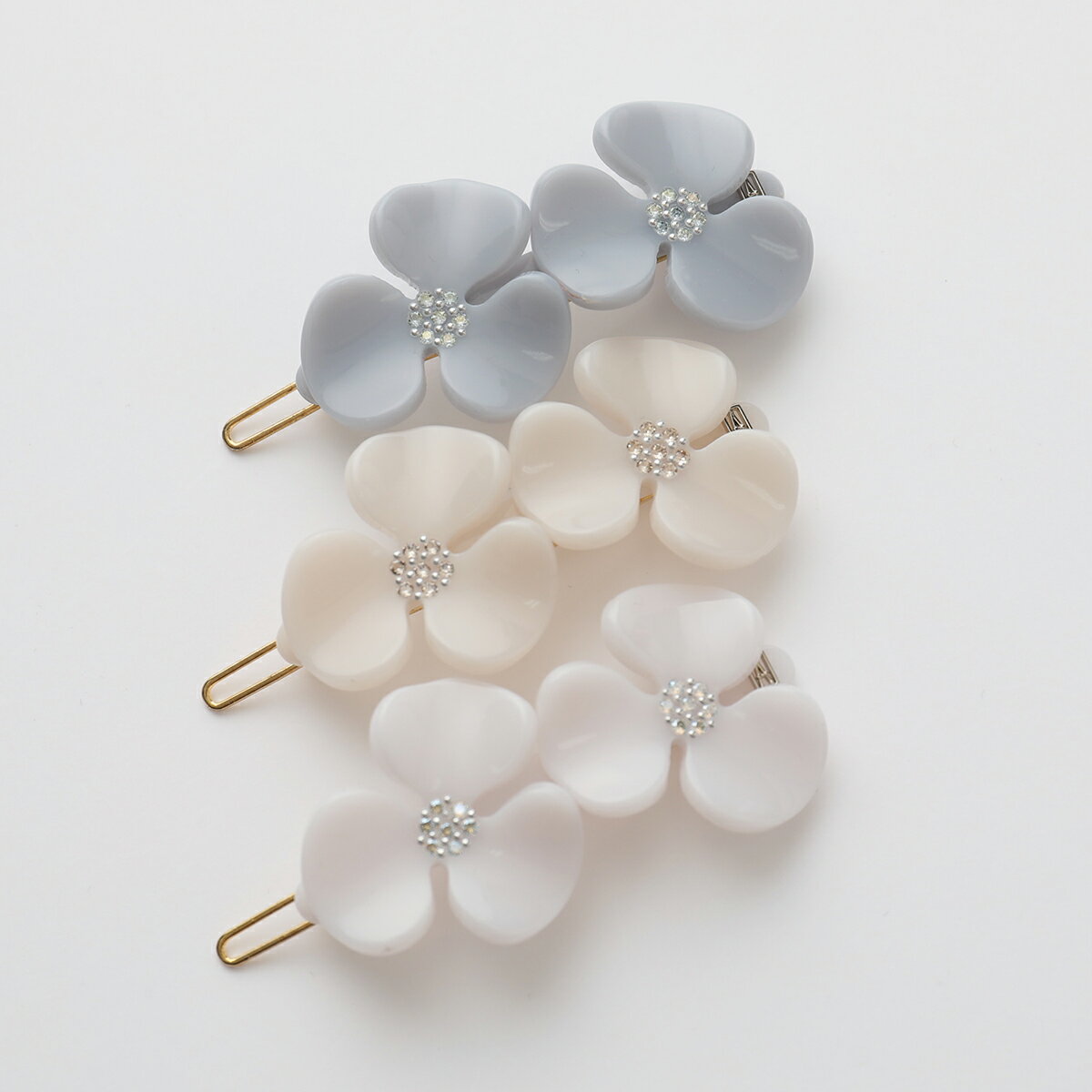 ALEXANDRE DE PARIS アレクサンドル ドゥ パリ ATB 1873 59A19 カラー4色 PIN ピン ヘアーアクセサリー 髪留め 若葉 レディースのサムネイル