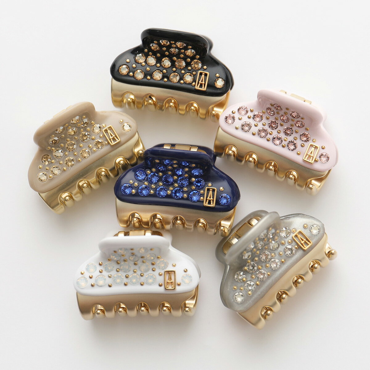 ALEXANDRE DE PARIS アレクサンドル ドゥ パリ ICCB 12831 06 カラー8色 PINCES VENDOME CLIP Baby ヘアークリップ 髪留め ヘアーアクセサリー レディースのサムネイル