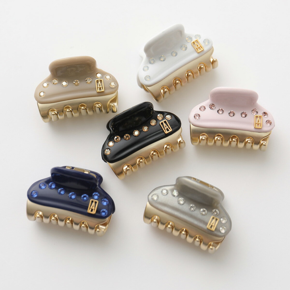ALEXANDRE DE PARIS アレクサンドル ドゥ パリ ヘアークリップ ICCB 12831 03 レディース PINCES VENDOME CLIP Baby 髪留め ヘアーアクセサリー カラー7色のサムネイル