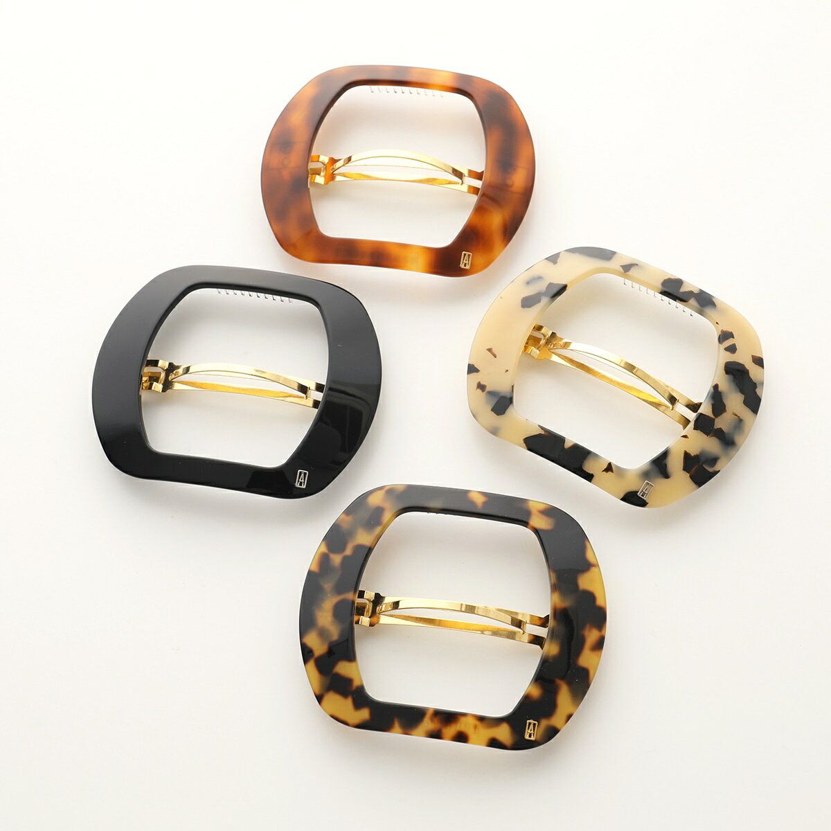 ALEXANDRE DE PARIS アレクサンドル ドゥ パリ バレッタ AA8 14541 03 CATOGAN BASIC レディース スクエア 髪留め ヘアーアクセサリーカラー4色のサムネイル