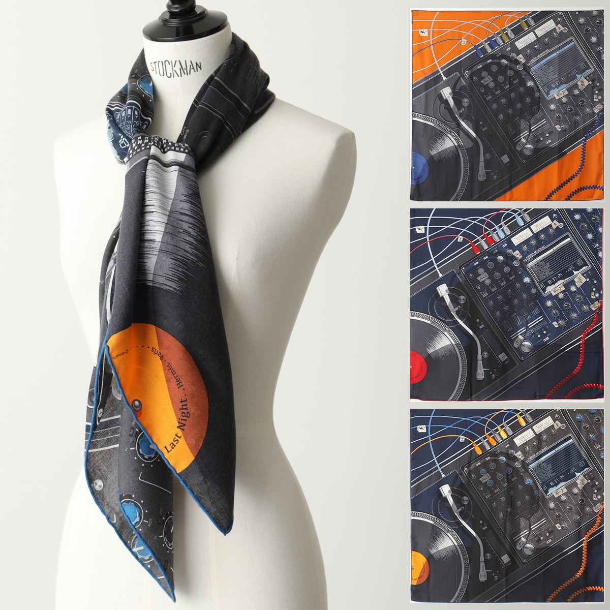 HERMES エルメス 103285T CARRE H 100 カラー3色 カレ カシミヤシルク カシシル ストール マフラー ケース付き レディース メンズのサムネイル