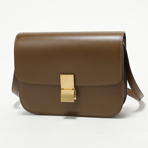 CELINE セリーヌ 189173DLS.04FG CLASSIC BOX Medium クラシックボックス ミディアム レザー ショルダーバッグ ポシェット 鞄 Camel レディースのサムネイル