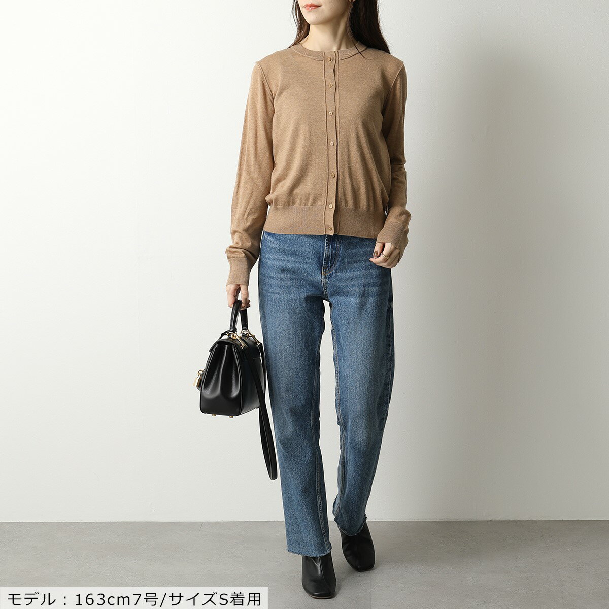 MAX MARA Studio マックスマーラ ステュディオ GRANA シルク ウール ニット カーディガン セーター クルーネック 長袖 004 レディース【TS_10】