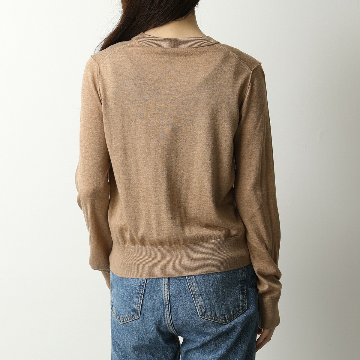 MAX MARA Studio マックスマーラ ステュディオ GRANA シルク ウール ニット カーディガン セーター クルーネック 長袖 004 レディース【TS_10】
