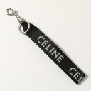 CELINE セリーヌ キーリング 49I272DMV.38SI メンズ レディース ジャガードロゴ キーホルダー チャーム Black