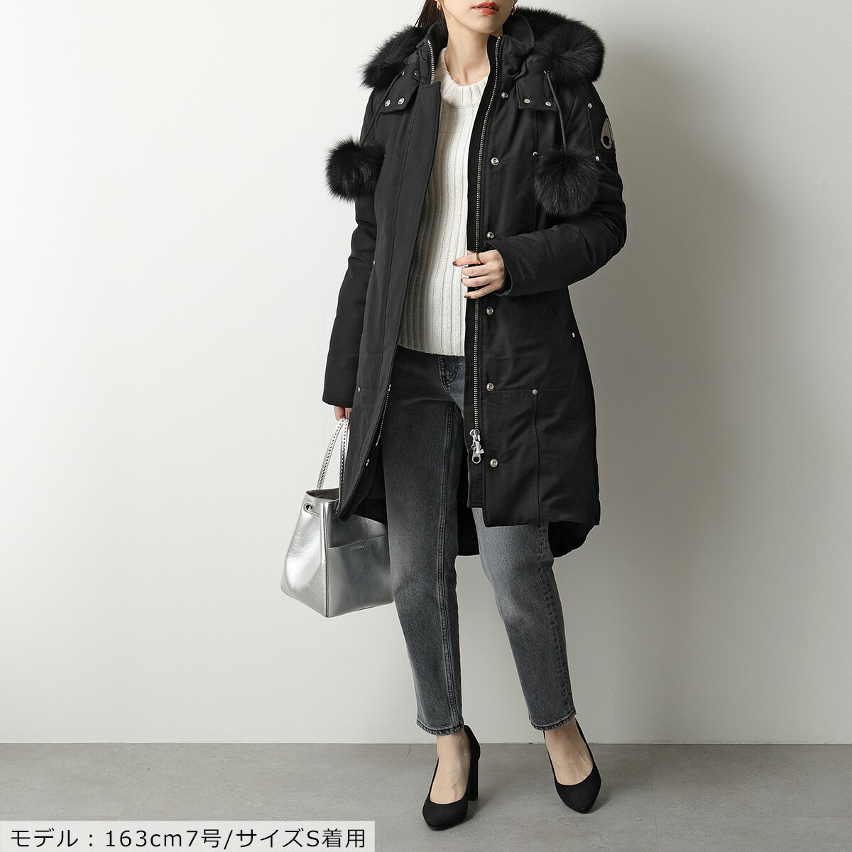 MOOSE KNUCKLES ムースナックルズ MK2003LP STIRLING PARKA フォックスファー フード付き ダウンコート 291/BLACK レディース【po_jyuuu】