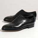 Edward Green エドワードグリーン BERKELEY E202 バーケリー レザー シューズ パンチドキャップトゥ 革靴 BLACK-CALF メンズ