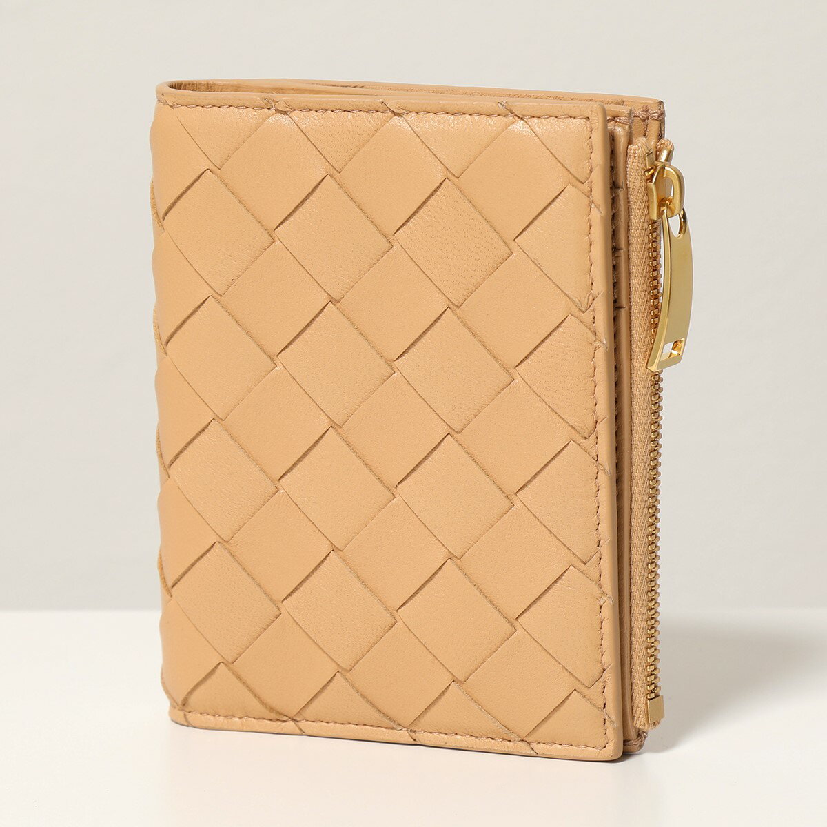 BOTTEGA VENETA ボッテガヴェネタ 608059 VCPP3 ミニウォレット イントレチャート レザー 二つ折り財布 ミディアム スモール財布 2700 レディースのサムネイル