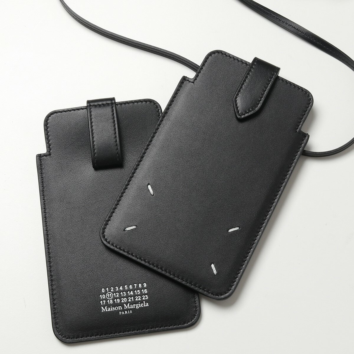 MAISON MARGIELA メゾンマルジェラ 11 S56UI0211 P4303 スマホポシェット スマホケース フォンケース ネックポーチ ショルダーバッグ レザー マイクロバッグ 鞄 T8013 レディース メンズのサムネイル