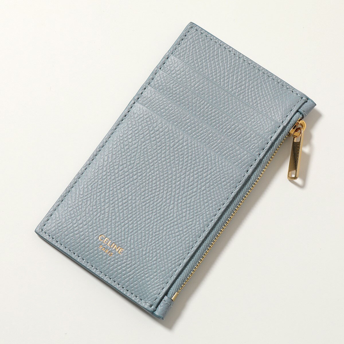 CELINE セリーヌ フラグメントケース レディース Zipped Compact Card Holder 10B683BEL.07AU レザー カードケース コインケース 小銭入れ ArcticBlueのサムネイル
