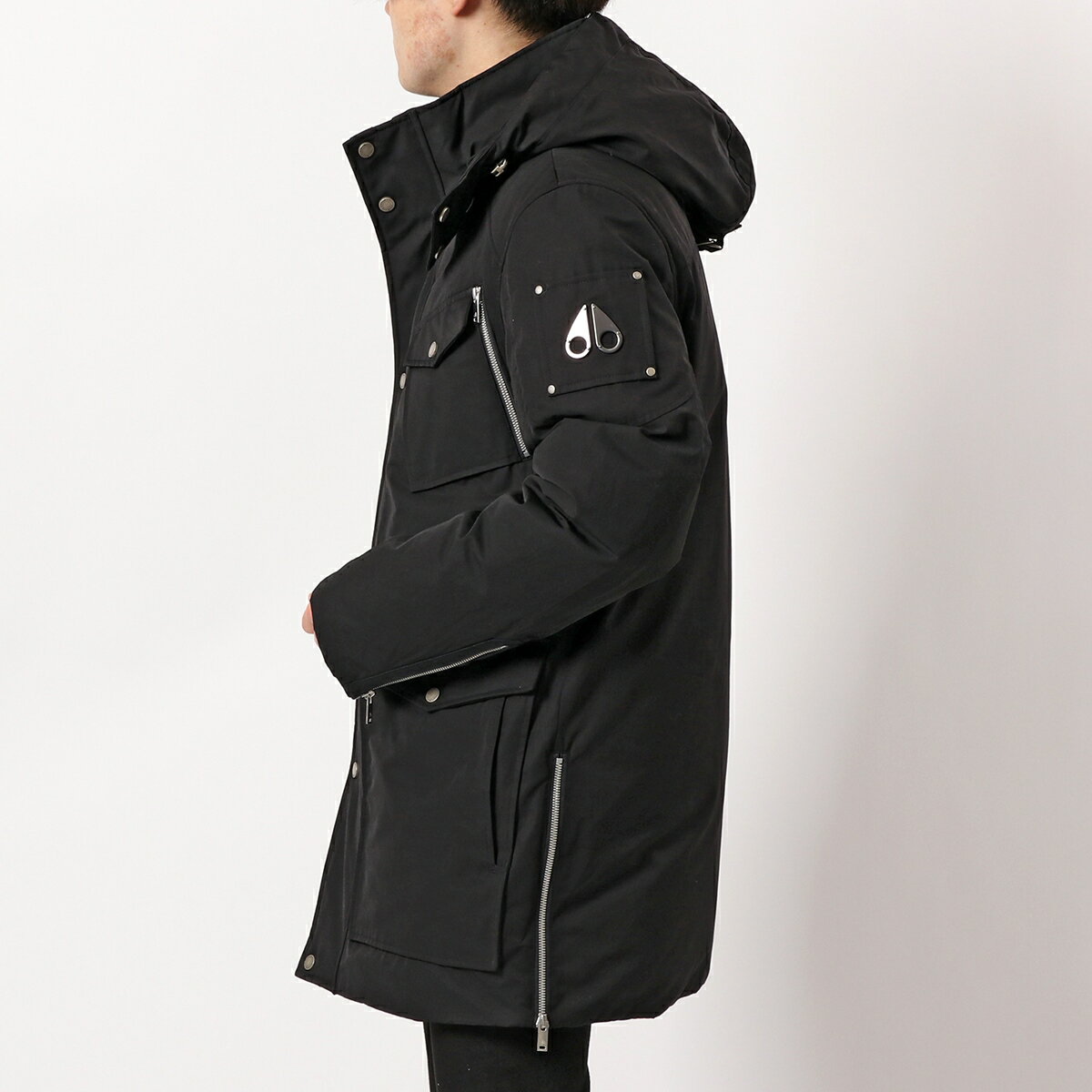 MOOSE KNUCKLES ムースナックルズ ダウンジャケット SPIRIT JACKET M31MJ119 メンズ フード付き ブルゾン ミドル丈 M-65 292/BLACK【po_jyuuu】