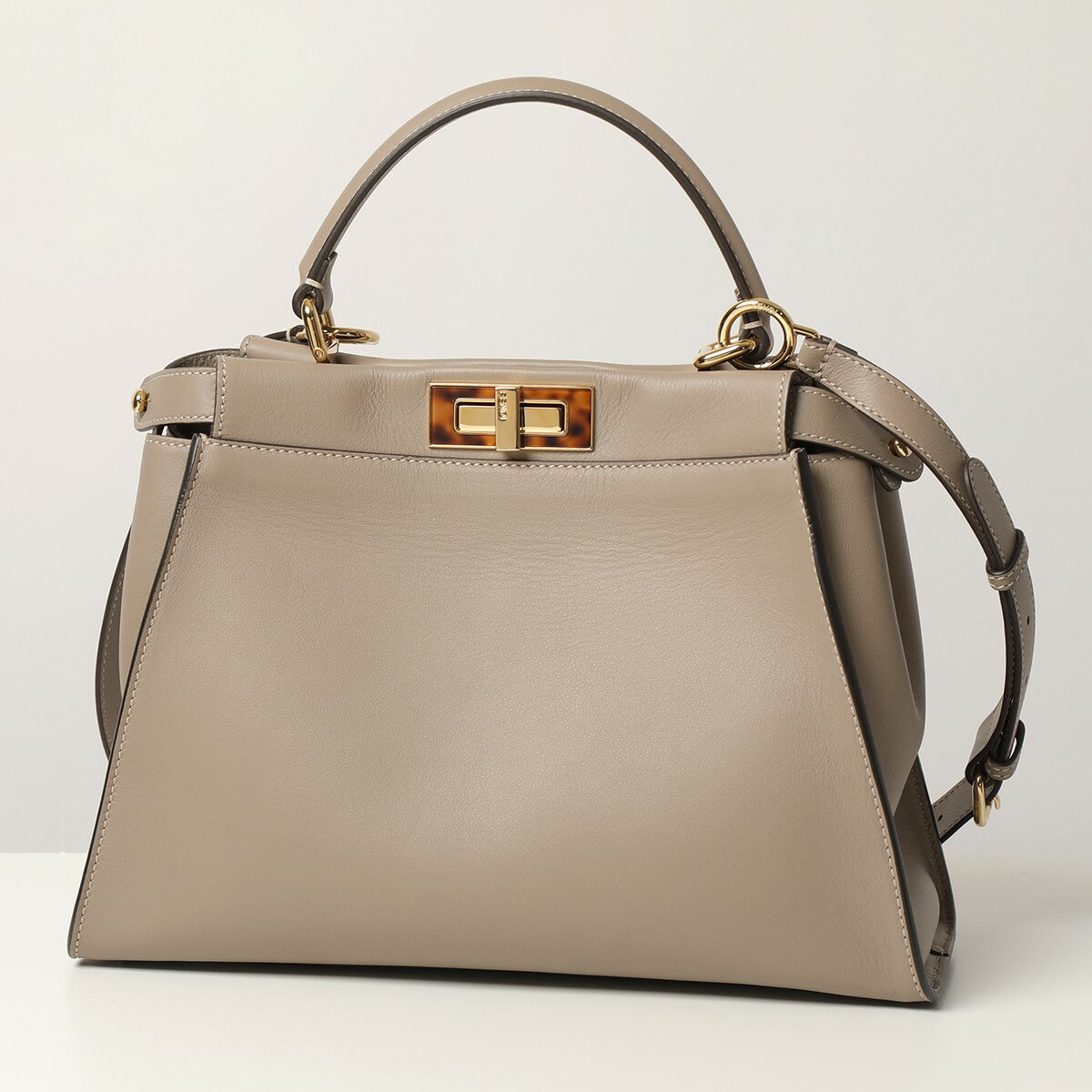 FENDI フェンディ ハンドバッグ PEEKABOO REGULAR ピーカブー 8BN290 3ZL E65 レディース レザー ショルダーバッグ べっ甲 鞄のサムネイル