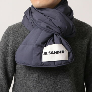 JIL SANDER+ ジルサンダー プラス キルティングダウンスカーフ JPUT590094 MT441300 メンズ ロゴ マフラー 撥水 収納ポーチ付き 415【po_jyuuu】