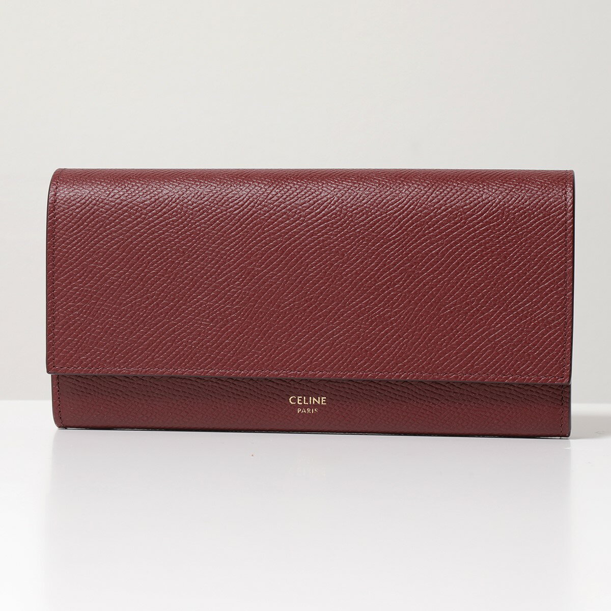 CELINE セリーヌ 二つ折り長財布 Large Flap Wallet 10B563BEL.28LB レディース レザー Light-Burgundyのサムネイル