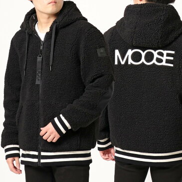 MOOSE KNUCKLES ムースナックルズ ブルゾン DEWSON HOODIE M31MS667 メンズ ボア フーテッド ダウンジャケット ジップアップ 292/BLACK【po_jyuuu】