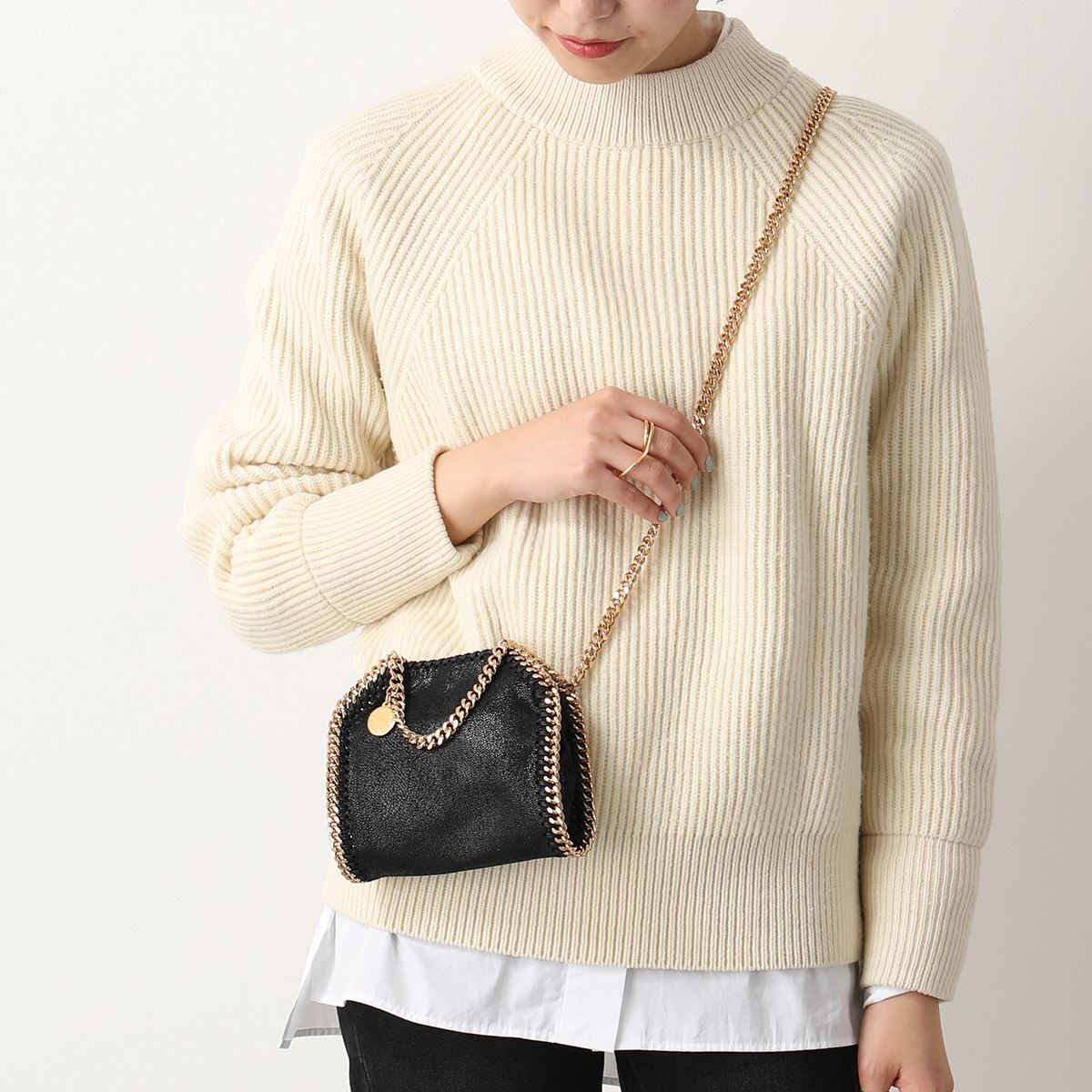 STELLA McCARTNEY ステラマッカートニー ショルダーバッグ MINI SHOULDER BAG FALABELLA ファラベラ 700227 W9355 レディース ポシェット 鞄 1000のサムネイル