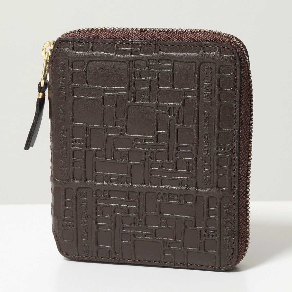 其它 - Wallet COMME des GARCONS ウォレット コムデギャルソン 二つ折りZIP財布 EMBOSSED LOGOTYPE エンボス ロゴタイプ SA2100EL
