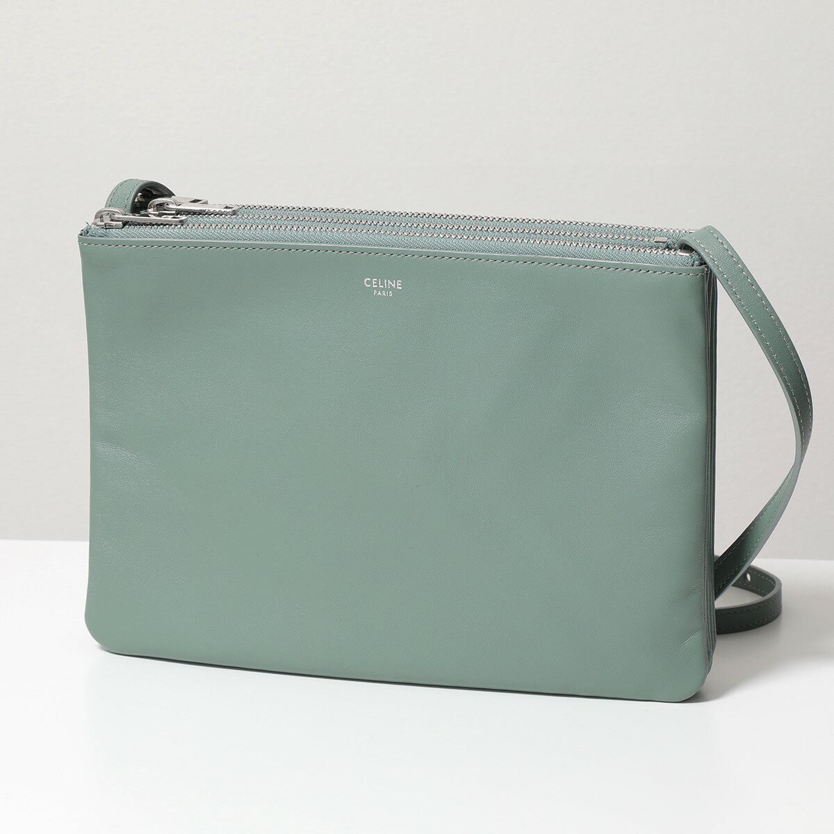 CELINE セリーヌ ショルダー バッグ Large Trio ラージ トリオ 187613BEB.29CN レディース レザー ポシェット ポーチ 鞄 Celadonのサムネイル