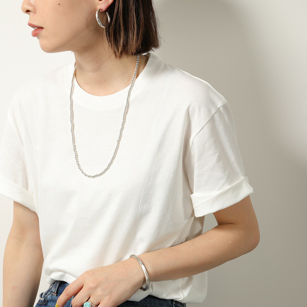 HARPO ハルポ Boule Necklace 60cm/24inch/3mm ボール ネックレス アクセサリー ナバホパール シルバー レディースのサムネイル