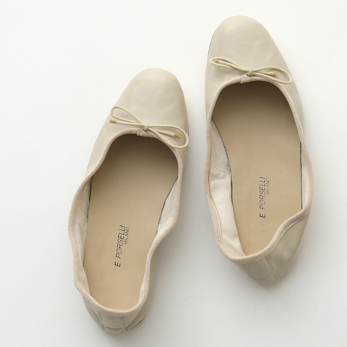 PORSELLI ポルセリ バレエシューズ BALLERINE PELLE レディース ナッパレザー イタリア製 フラットシューズ パンプス…