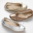 PORSELLI ポルセリ バレエシューズ BALLERINE LAMINATA レディース ナッパレザー イタリア製 フラットシューズ パンプス リボン ラウンドトゥ 靴 ARGENTO