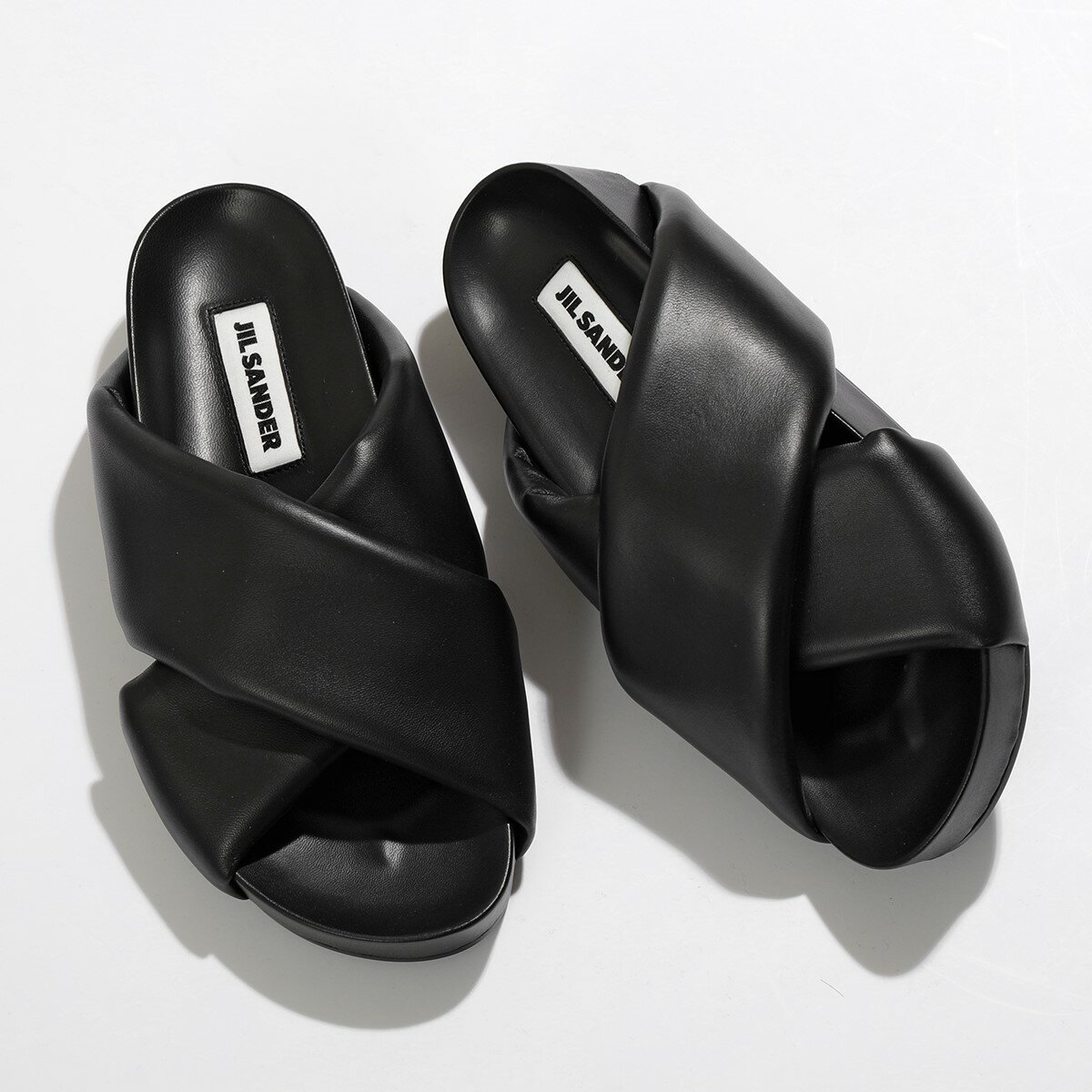 JIL SANDER ジルサンダー サンダル J15WP0043 P5057 レディース クロスストラップ スライドサンダル レザー 001【cp_fivee】のサムネイル