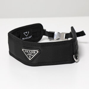 PRADA プラダ ペットカラー PET BELT 2YC016 2DMI F0002 首輪 ペットベルト ペット用品 リナイロン トライアングルロゴ NERO【返品交換不可】