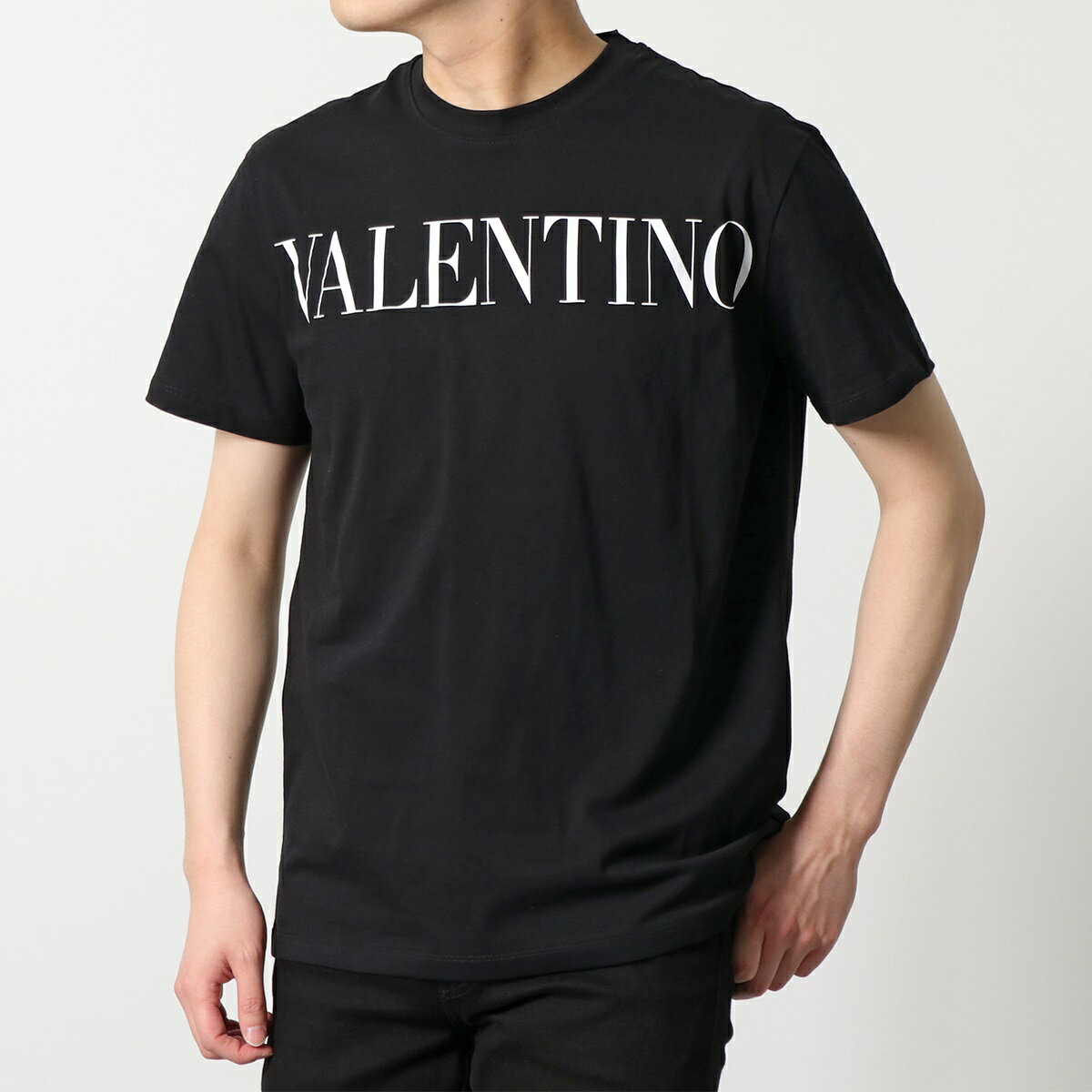 VALENTINO ヴァレンティノ Tシャツ MG10V84F メンズ 半袖 カットソー クルーネック ロゴ プリント コットン 0NIのサムネイル