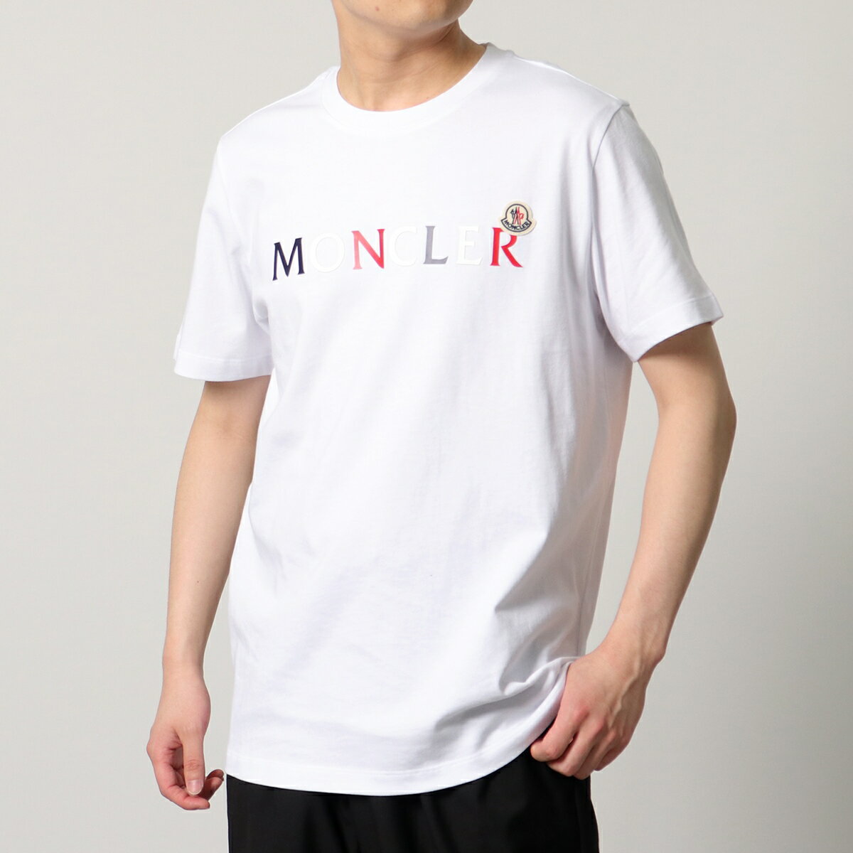 MONCLER モンクレール 半袖 Tシャツ 8C00043 8390T メンズ カットソー ロゴT アイコンパッチ クルーネック コットン 001のサムネイル