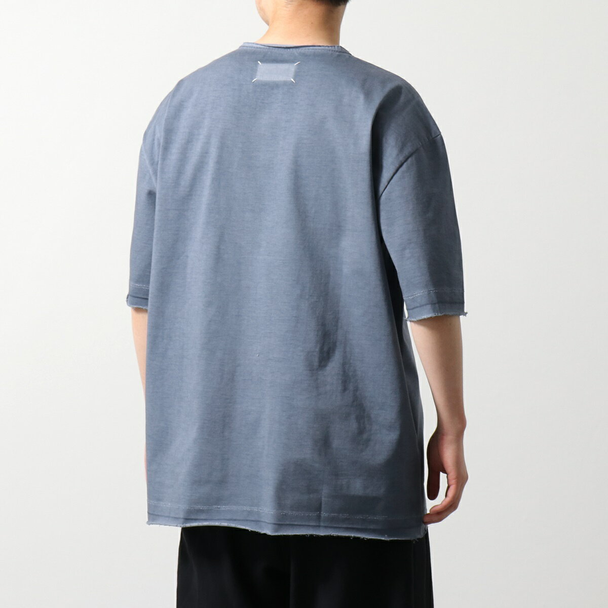 MAISON MARGIELA マルジェラ Tシャツ S50GC0668 S23883 メンズ 半袖 コットン ラウンドネック カットソー カットオフ USED加工 493のサムネイル