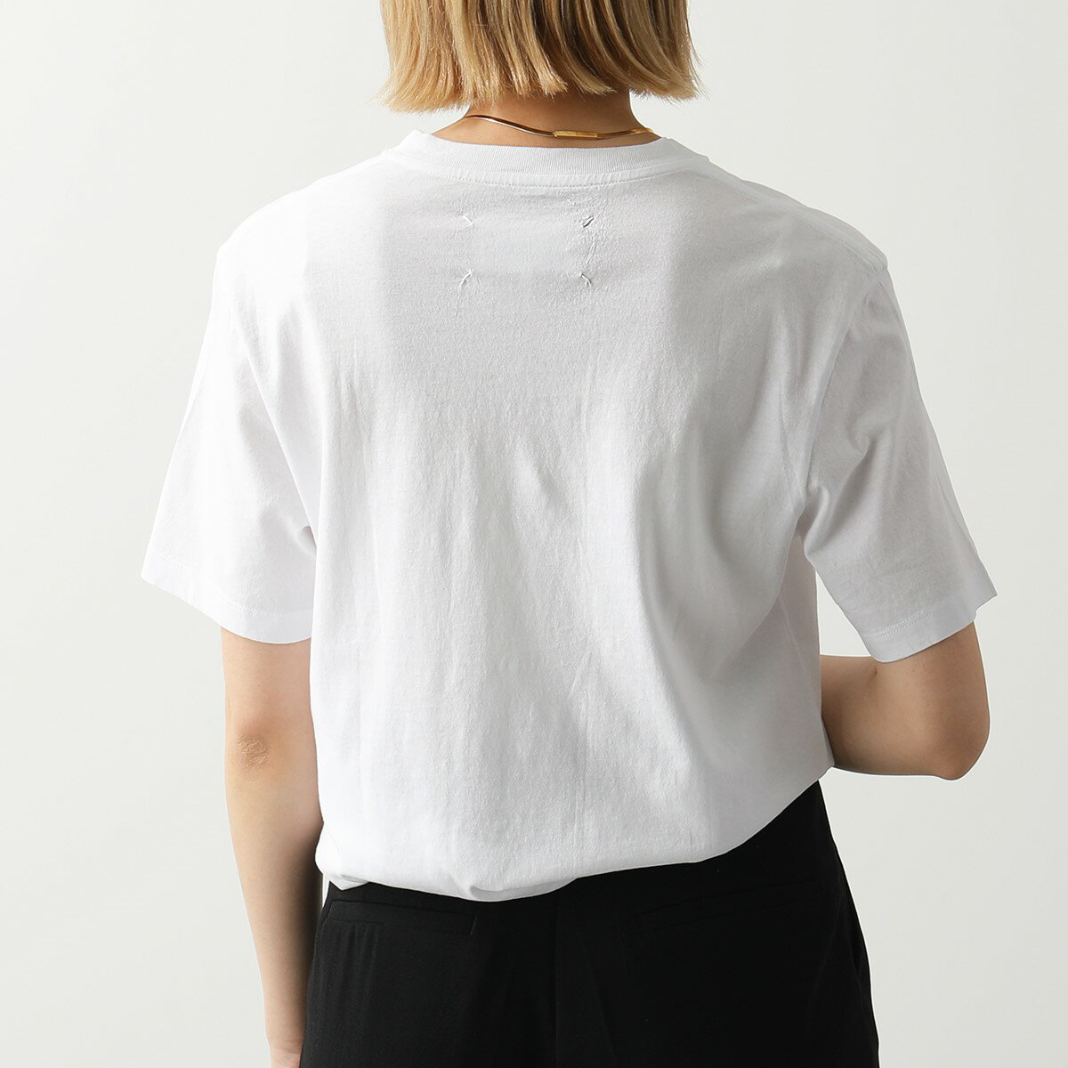 MAISON MARGIELA マルジェラ 10 Tシャツ 【1枚単品】 S50GC0673 S23973 レディース 半袖 クルーネック カットソー 963/オフホワイトのサムネイル