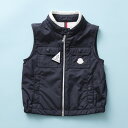 MONCLER KIDS モンクレール キッズ ベスト TAZER 1A00026 68352 ボーイズ ジップアップ スタンドネック ポケット ジレ ロゴ アイコンパッチ 742