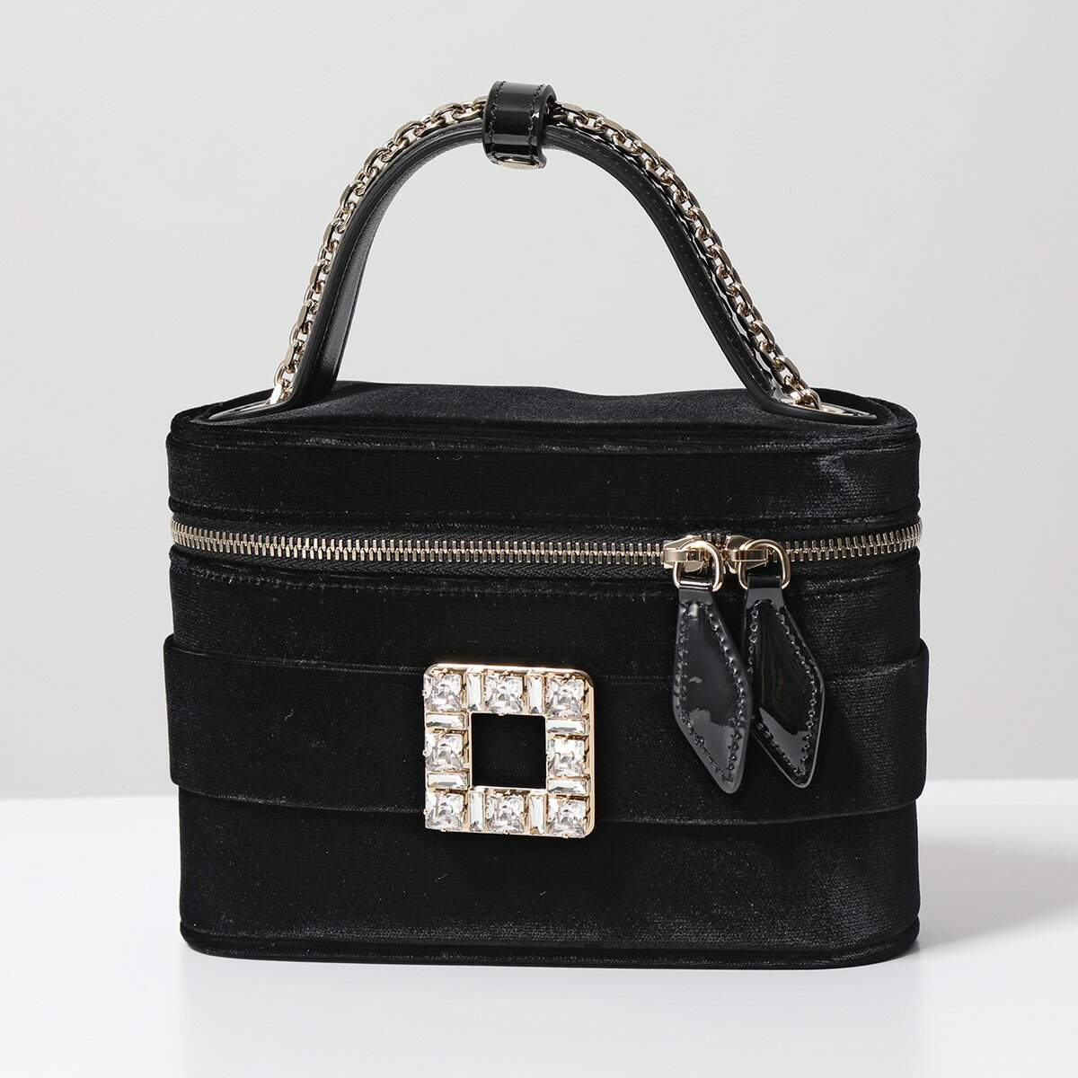 ROGER VIVIER ロジェヴィヴィエ ショルダーバッグ VANITY ヴァニティ RBWANMH0000MTK レディース ハンドバッグ ベルベット クリスタルバックル 鞄 B999のサムネイル