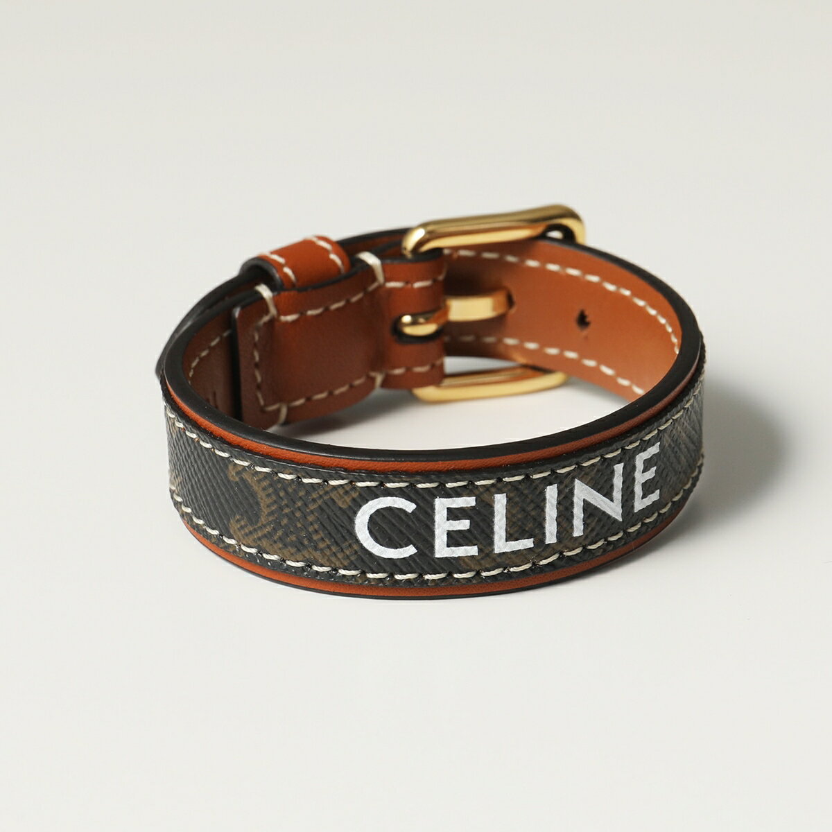 CELINE セリーヌ ブレスレット 46Y403TOE.04GT レディース トリオンフ ロゴ ベルト アクセサリー Gold-Tanのサムネイル