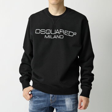 DSQUARED2 ディースクエアード S74GU0399 S25305 900 スウェット トレーナー ロゴプリント メンズ