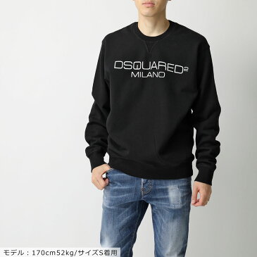 DSQUARED2 ディースクエアード S74GU0399 S25305 900 スウェット トレーナー ロゴプリント メンズ