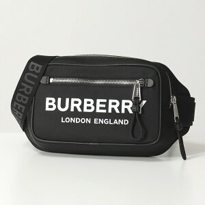 BURBERRY バーバリー 8021089 WEST PN9 ナイロン ボディバッグ ベルトバッグ ウエストポーチ BLACK 鞄 メンズ