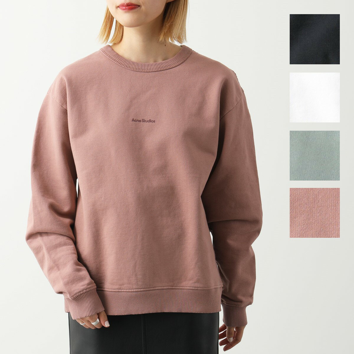 Acne Studios アクネストゥディオズ スウェット AI0067 FN WN SWEA000130 レディース 裏起毛 ロゴ クルーネック トレーナー コットン カラー4色のサムネイル