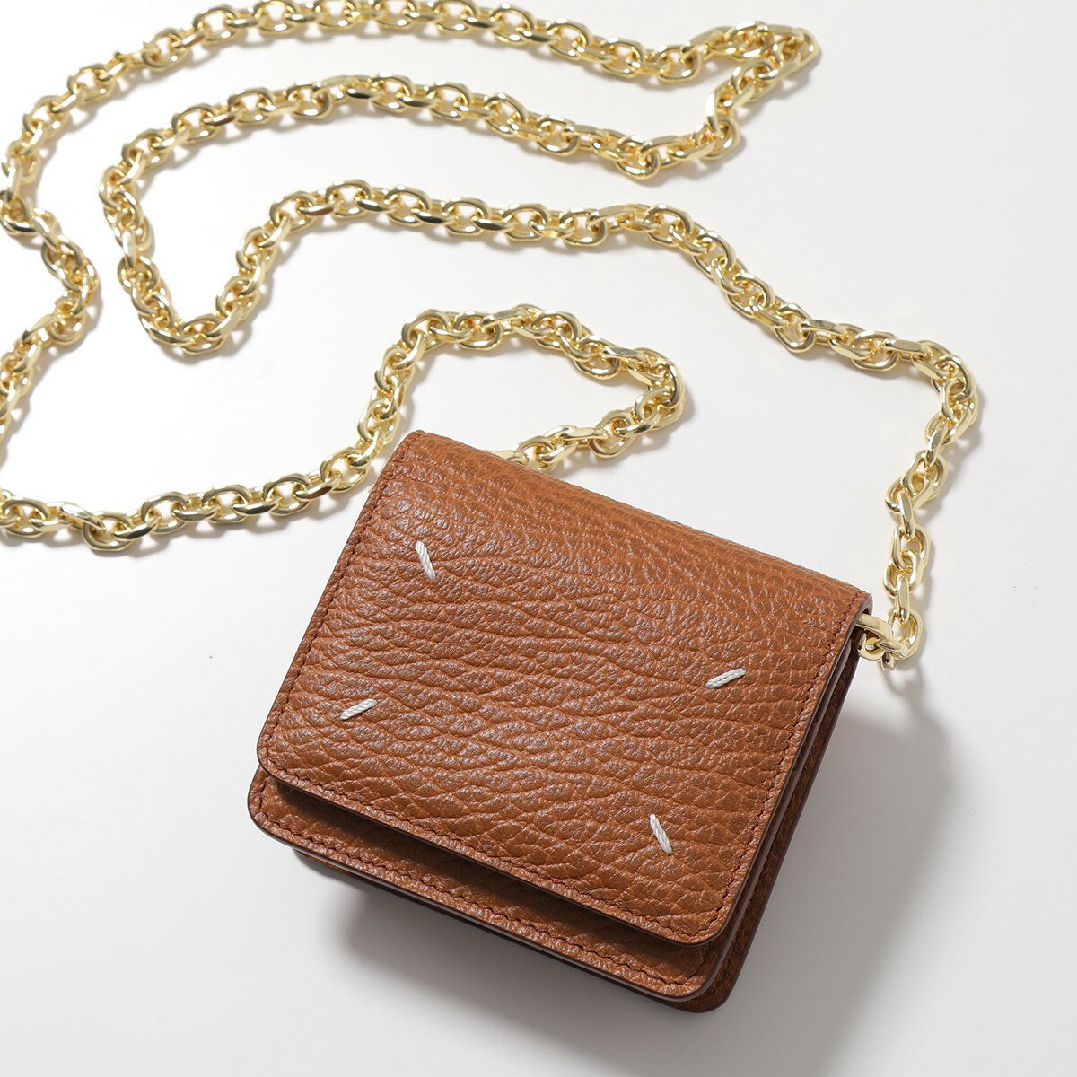 MAISON MARGIELA 11 メゾンマルジェラ チェーンウォレット SA3UI0009 P4455 レディース レザー ミニ財布 コインケース アクセサリーバッグ T2335のサムネイル