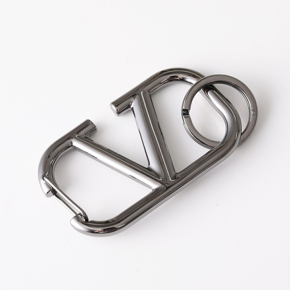 VALENTINO ヴァレンティノ キーリング XY2P0R96 MET メンズ Vロゴ シグネチャー キーホルダー バッグチャーム U09のサムネイル